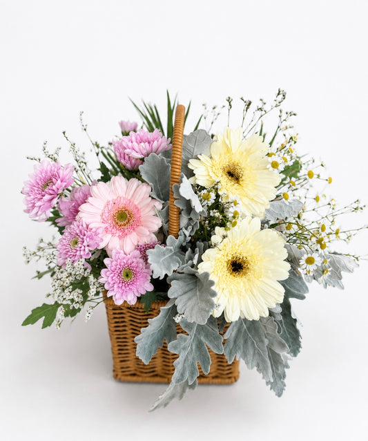 Pastel Pink Basket